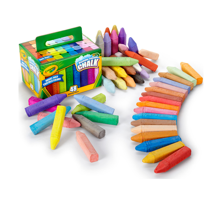 CRAYOLA Crayola Washable Sidewalk Chalk – Assorted Counts & Colors