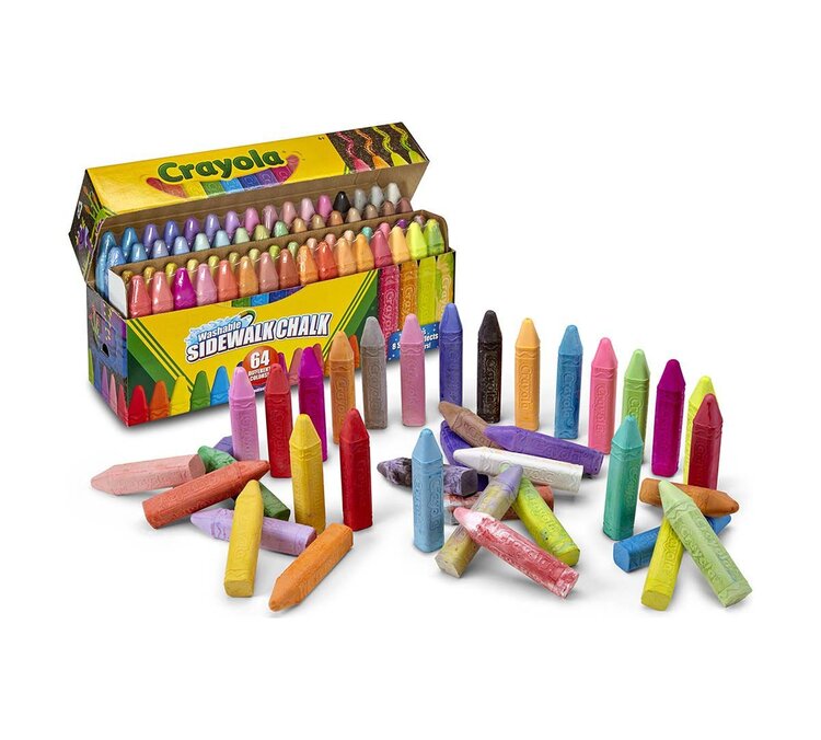 CRAYOLA Crayola Washable Sidewalk Chalk – Assorted Counts & Colors