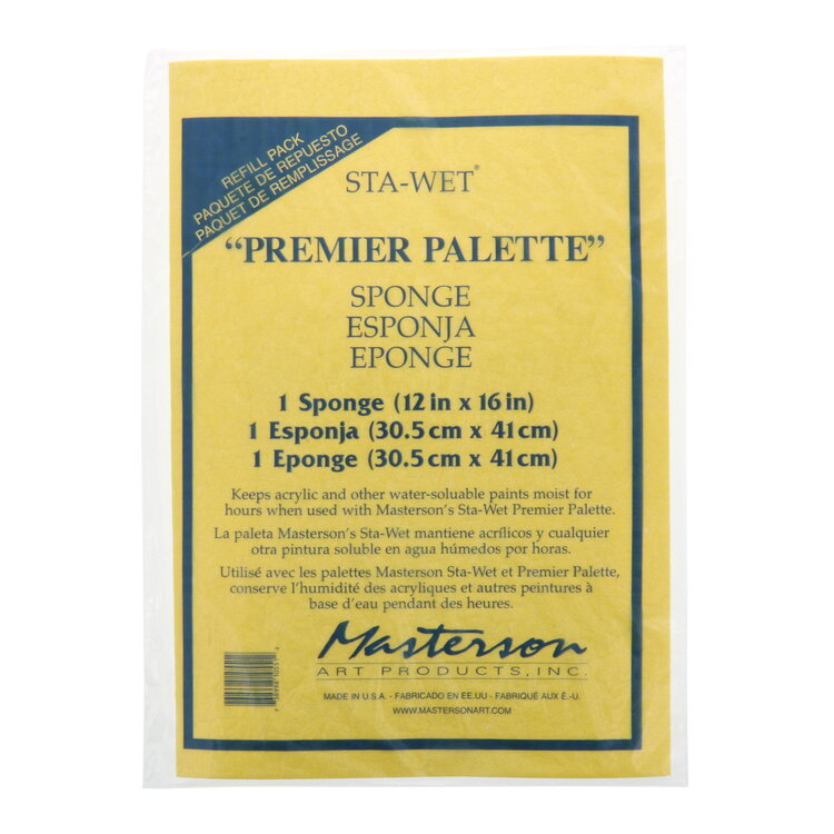 MASTERSON ART PRODUCTS Masterson Sta-Wet Sponge – Replacement Sponge for Premier Palette