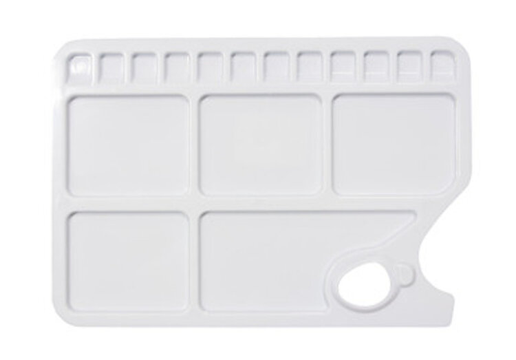 JACK RICHESON Jack Richeson 17-Well Rectangular Palette – Durable Plastic Paint Tray