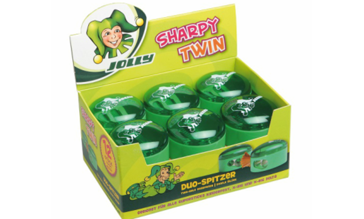 JOLLY JOLLY Sharpy Twin Sharpener – Dual-Hole Sharpener for All JOLLY Pencils