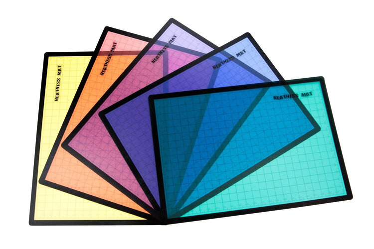 JACK RICHESON Jack Richeson Neatness Mat 5 Pack – Waterproof Grid Mats for Clean Workspaces