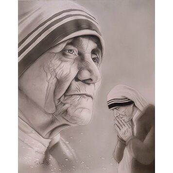 ARTIST CORNER MOTHER TERESA 16 X 20 ORIG