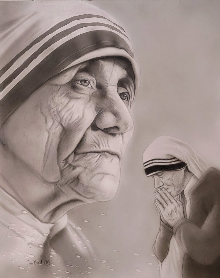 ARTIST CORNER MOTHER TERESA 16 X 20 ORIG