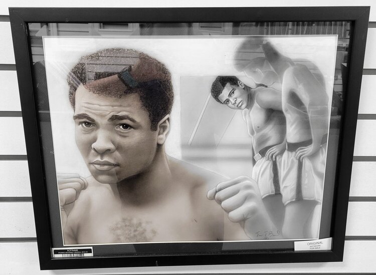 ARTIST CORNER FRAMED MOHAMED ORIGINAL 16X20