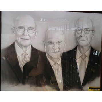 ARTIST CORNER FRAMED FIRST PRESIDENCY ORIGINAL