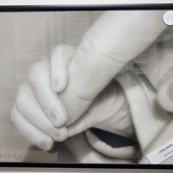 ARTIST CORNER FRAMED HANDS ORIGINAL 11X14