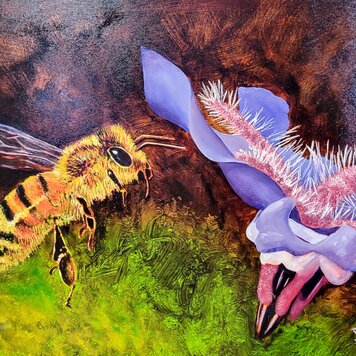 ARTIST CORNER HONEY BEE 16 X 20 GALLERY PANEL