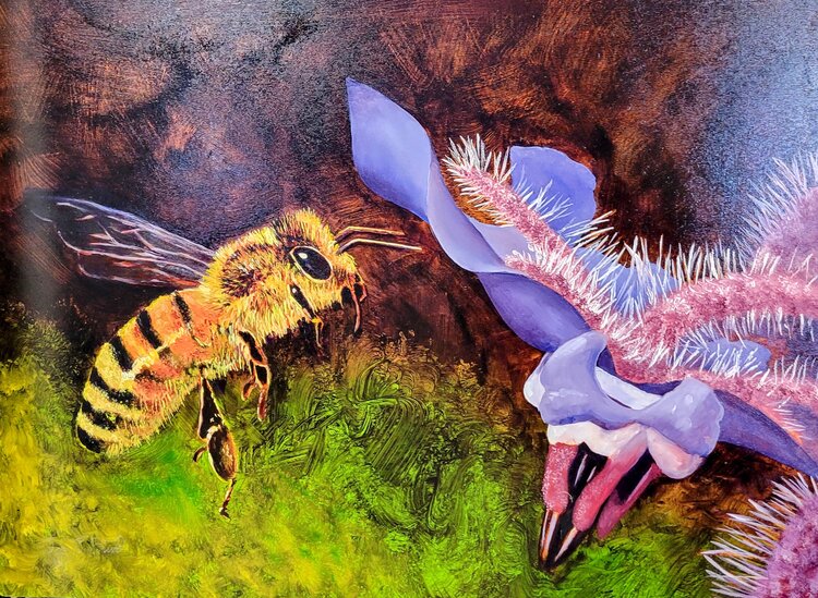 ARTIST CORNER HONEY BEE 16 X 20 GALLERY PANEL