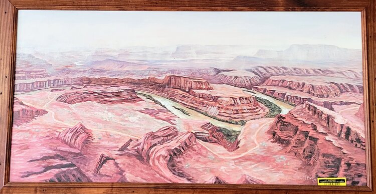 ARTIST CORNER FRAMED DEAD HORSE POINT 18X36