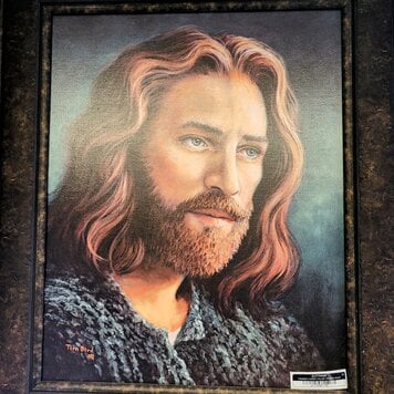 ARTIST CORNER FRAMED CHRIST COLOR PRINT CAN