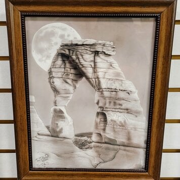 ARTIST CORNER FRAMED ARCH 16 X 20 ORIGINAL
