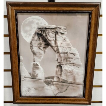 ARTIST CORNER FRAMED ARCH 16 X 20 ORIGINAL
