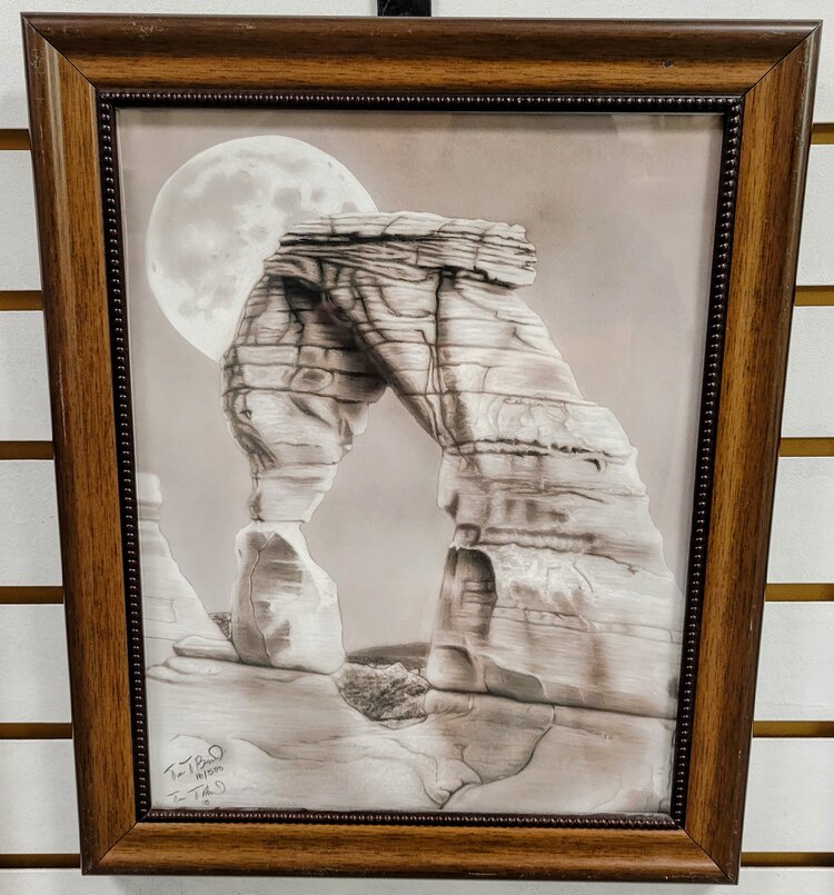 ARTIST CORNER FRAMED ARCH 16 X 20 ORIGINAL