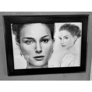 ARTIST CORNER FRAMED NATALIE PORTMAN 16X24