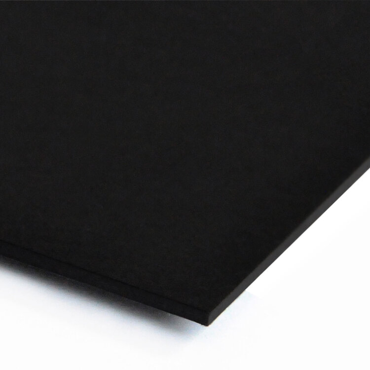 CRESCENT CARDBOARD Ultra Black Smooth Mounting Board Single Thick 30x40