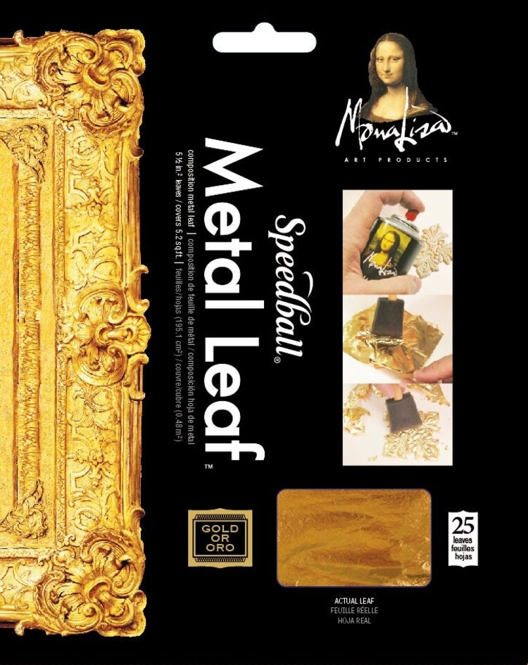 SPEEDBALL ART PRODUCTS Mona Lisa Composition Metal Leaf – Gold & Silver Sheets