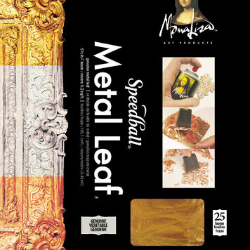 SPEEDBALL ART PRODUCTS Mona Lisa Genuine Metal Leaf Sheets - 25 Pack