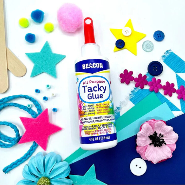 BEACON ADHESIVES Premium Tacky Glue – Fast-Grabbing, Clear-Drying Adhesive