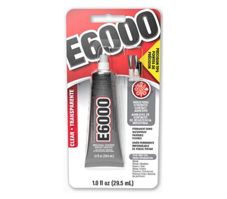 ECLECTIC PRODUCTS, INC. E6000 Adhesive with Precision Tips – 1oz Clear Industrial Strength Glue