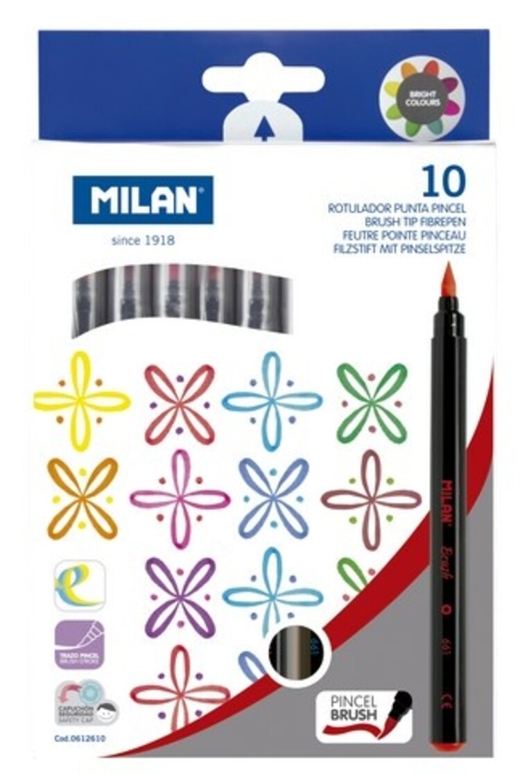 MILAN Milan Student Water-Based Marker Set – 10 Count