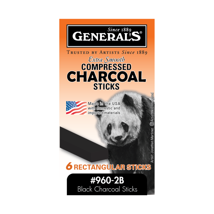 GENERAL PENCIL CO., INC. Jumbo Rectangular Charcoal & Sets