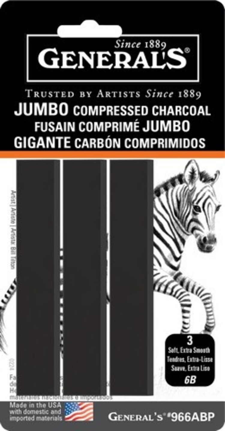 GENERAL PENCIL CO., INC. Jumbo Rectangular Charcoal & Sets
