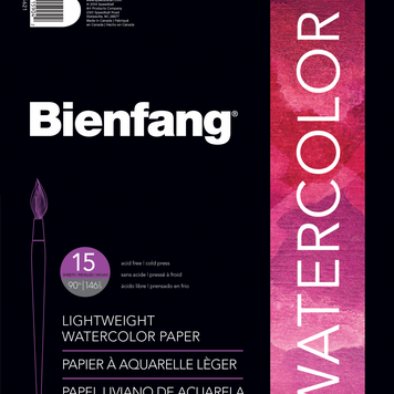 BIENFANG PAPER Lightweight Watercolor Paper – 90lb Cold Press
