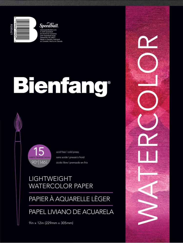 BIENFANG PAPER Lightweight Watercolor Paper – 90lb Cold Press