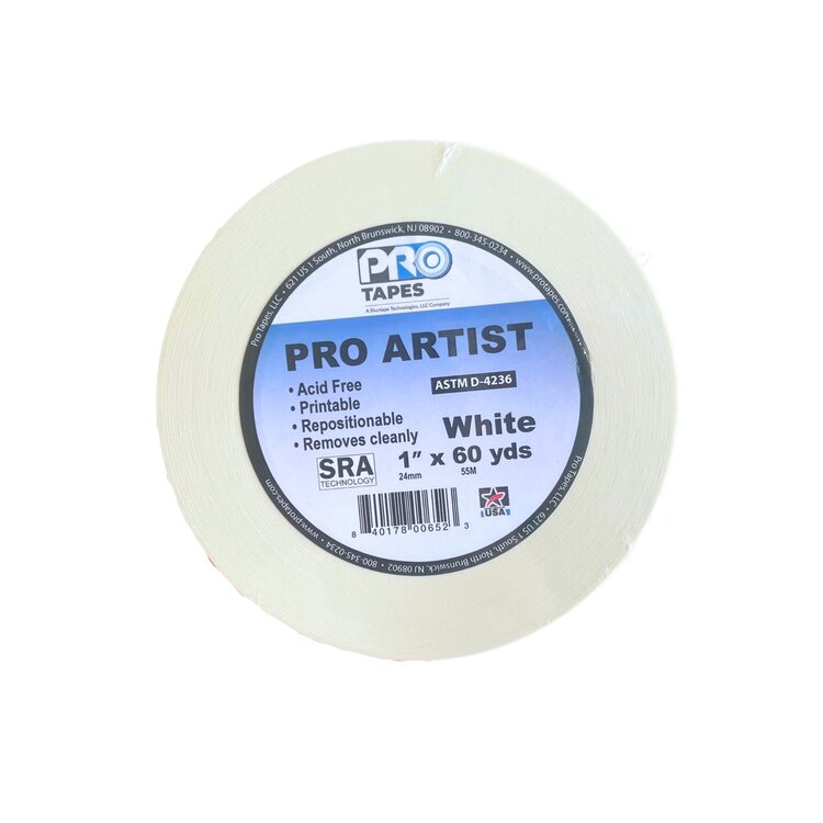 Pro Artist White Paper Tape