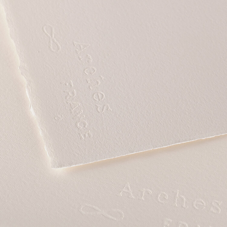 ARCHES PAPER Arches Hot Press 22x30 Watercolor Sheets – 100% Cotton
