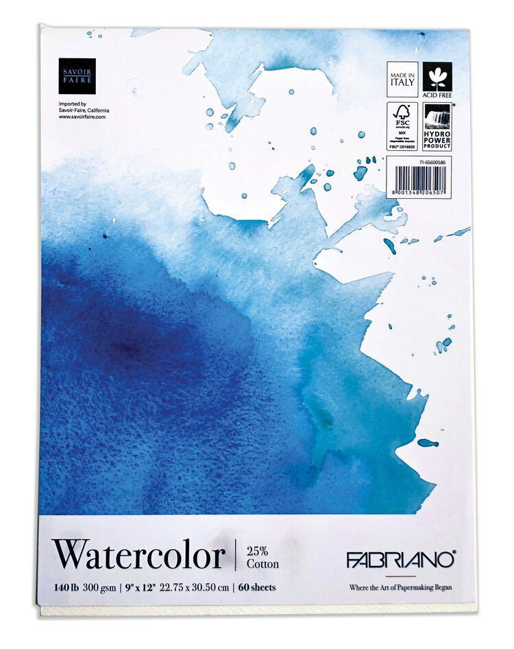 FABRIANO Fabriano Fat Pad Collection – Watercolor, Drawing & Mixed Media Pads