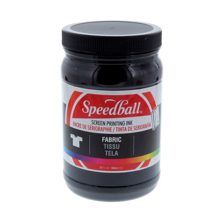 SPEEDBALL ART PRODUCTS Speedball Fabric Screen Printing Ink Black 32oz