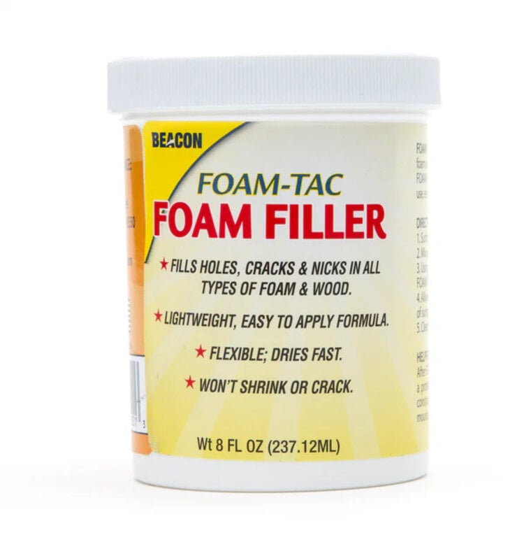 BEACON ADHESIVES Foam Filler – 8 oz Repair & Surface Smoothing for Foam & Wood