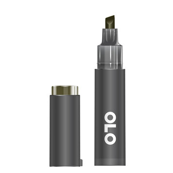 OLO MARKER OLO Alcohol-Based Brush Marker - Chisel Tip