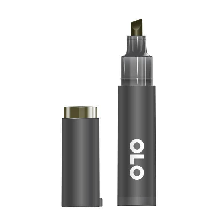 OLO MARKER OLO Alcohol-Based Brush Marker – 2ml Ink with Free-Flow Cartridge System