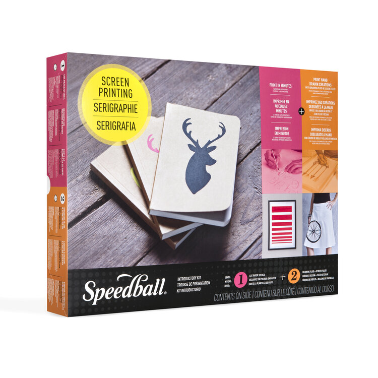 SPEEDBALL ART PRODUCTS Speedball Screen Printing Introductory Kit – Complete Starter Set for Paper & Fabric