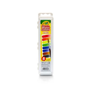 CRAYOLA Education Watercolors – 8 Color Set with Brush