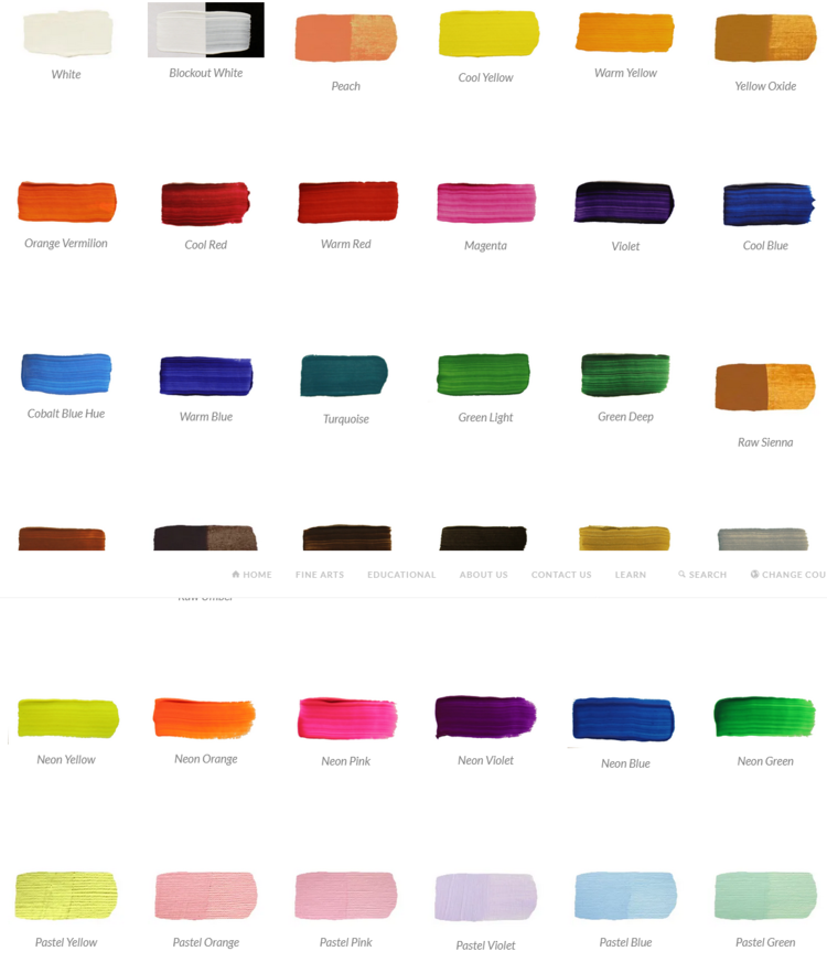 Chromacryl Students’ Acrylic Paint – Water-Based, Fast Drying