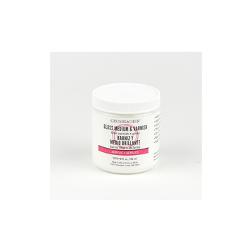 GRUMBACHER Acrylic Medium & Varnish Gloss – 8 oz