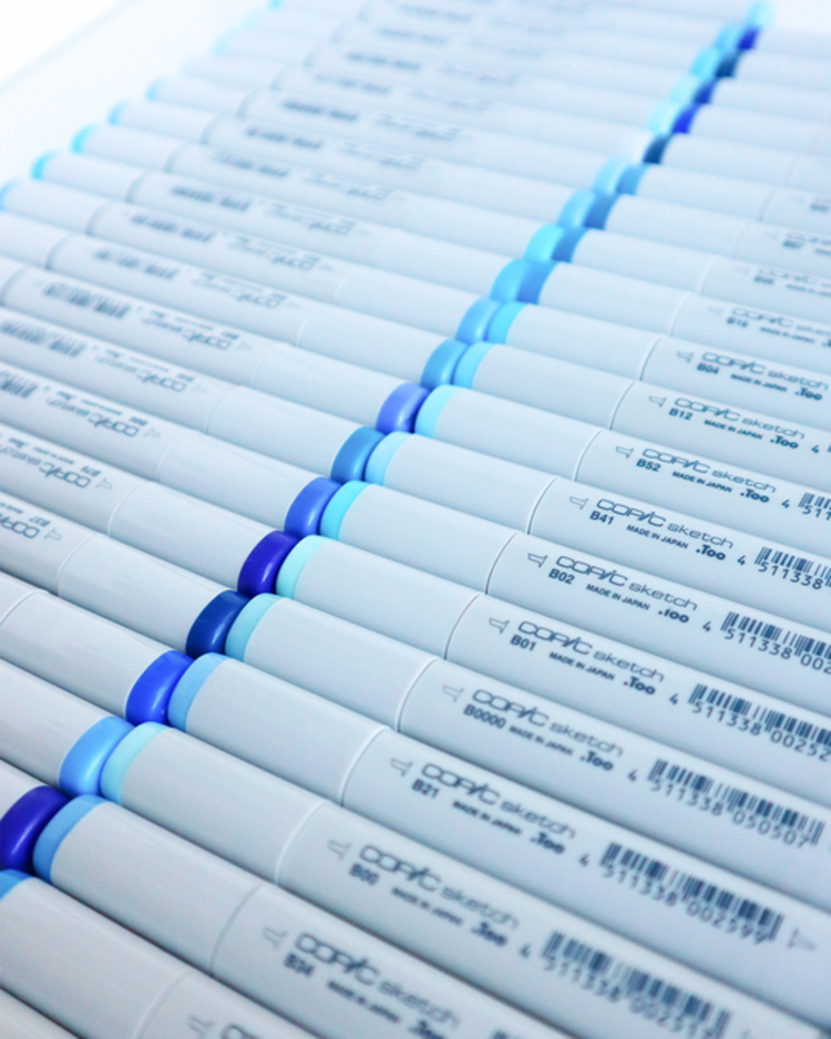 TOO CORPORATION COPIC SKETCH MARKER BLUE FAMILY