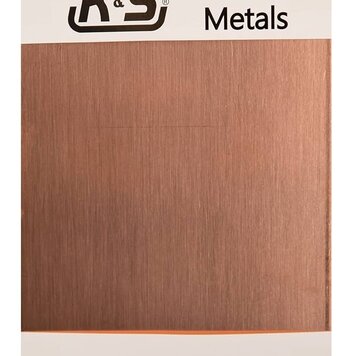 K & S METALS Copper Etching Plate – 12" x 18" x 0.050", Pure Copper Sheet for Metalworking & Crafts