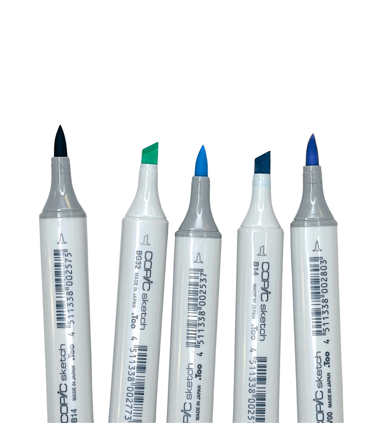 TOO CORPORATION COPIC SKETCH MARKER BLUE FAMILY