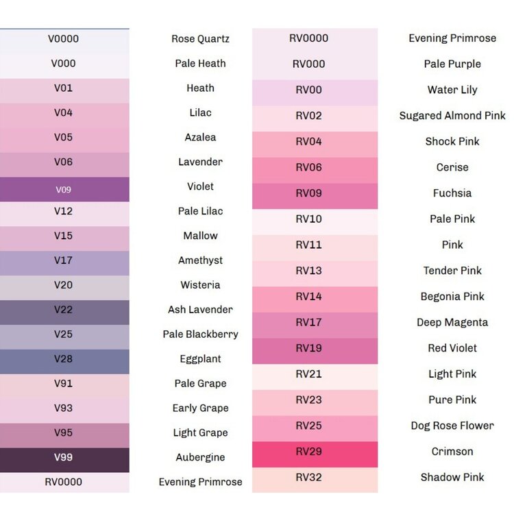 TOO CORPORATION COPIC SKETCH MARKER RED COLORS