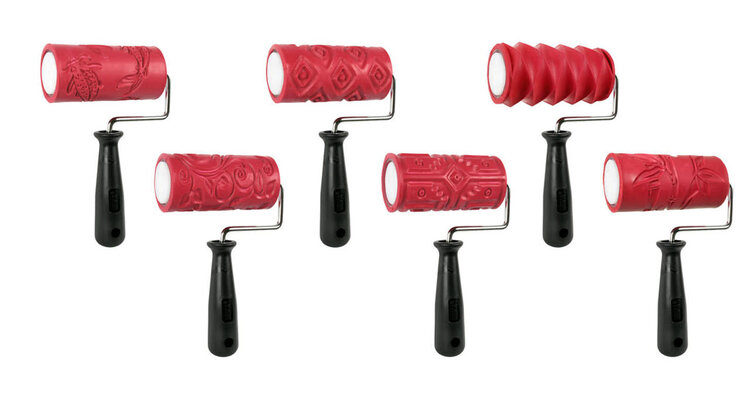 AMACO Amaco Texture Rollers for Clay – Interchangeable Designs
