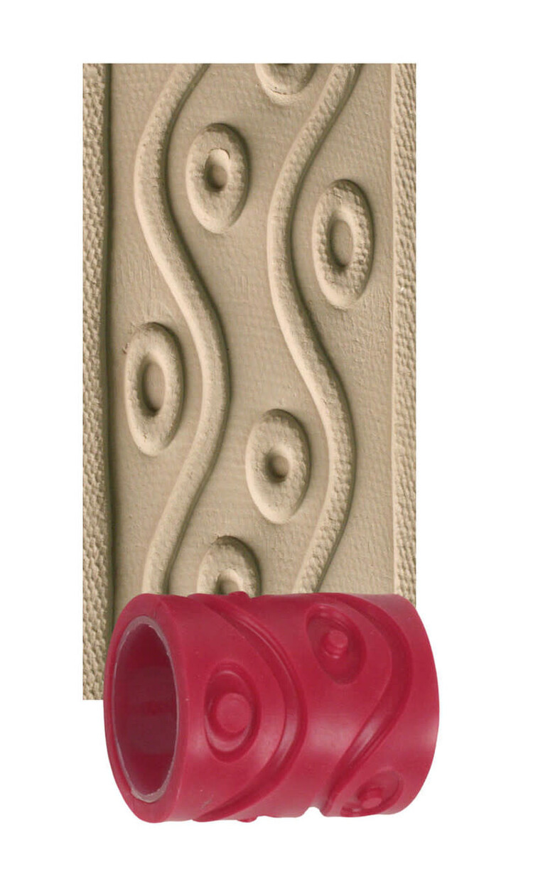 AMACO Amaco Texture Rollers for Clay – Interchangeable Designs