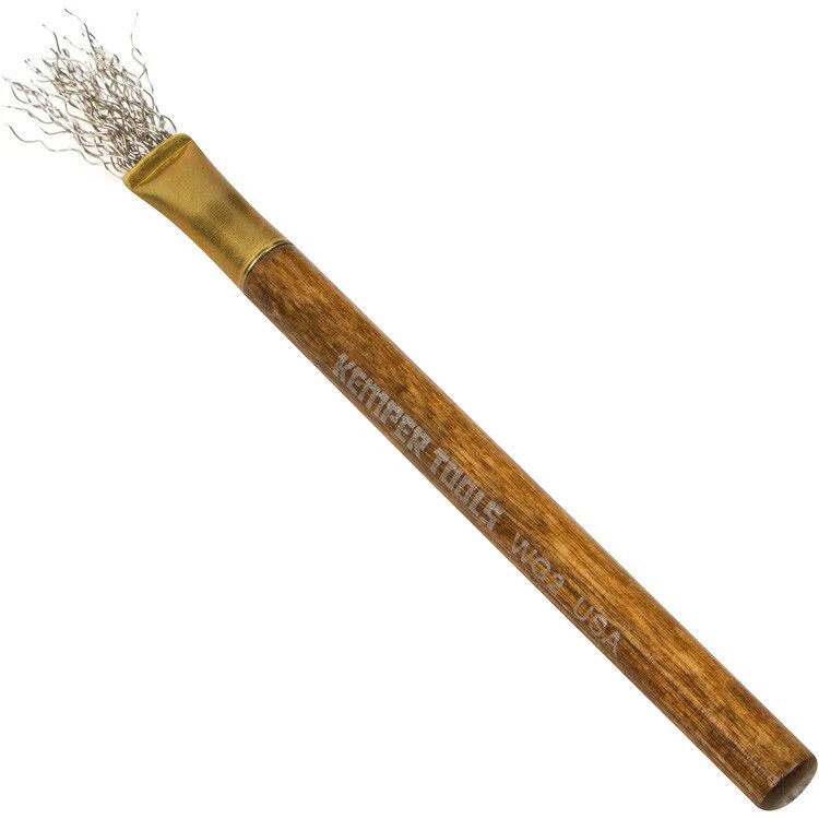 KEMPER MANUFACTURING Fine Texturing Brush – Stainless Steel Bristles for Clay Detailing