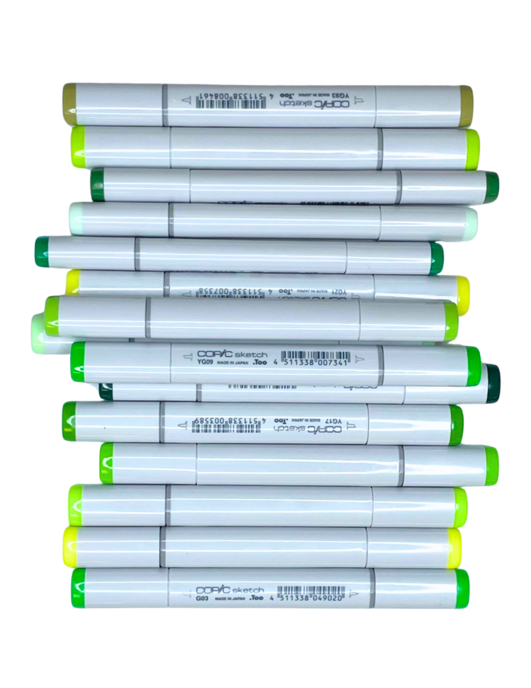 TOO CORPORATION COPIC SKETCH MARKER GREEN COLORS