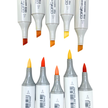 TOO CORPORATION COPIC SKETCH MARKER YELLOW COLORS