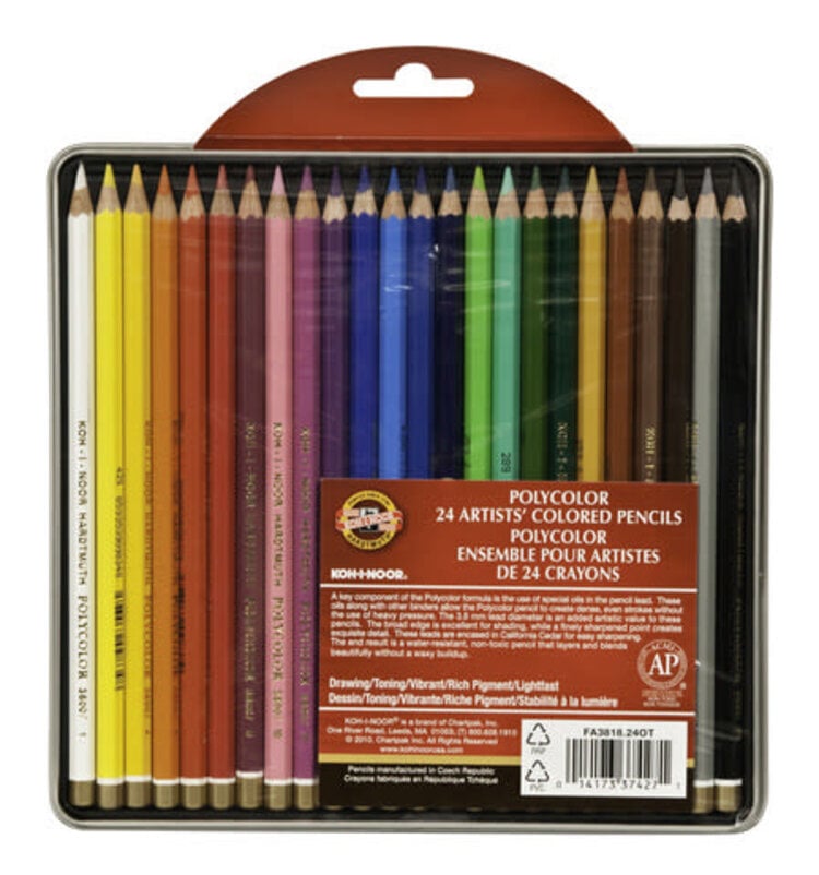 CHARTPAK, INC. Koh-I-Noor Polycolor Colored Pencil Sets – Professional Oil-Based Pencils